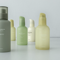 Flacon pompe à sérum en verre blanc, jaune et vert de luxe, 30 ml, 50 ml, 100 ml, couleur personnalisée, emballage cosmétique pour soins de la peau