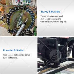 ORME Compacta Empacadora de Heno con Motor de Gasolina, Mini Enfardadora de Heno para Tractor de Empuje - Product Image 3