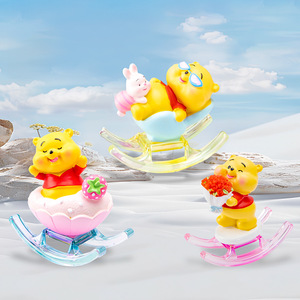 Yu Mo Little Bear Pupu Happy Time - Caja Sorpresa con Figuras de Resina (Set de 6 Piezas) para Niños, Adorno de Escritorio, Juguete Coleccionable - Product Image 3