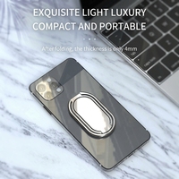 Support de téléphone pliable flexible en alliage de zinc ultra-fin, anti-corrosion, réglable en hauteur, avec adhésif arrière, directement de l'usine