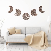 Décoration Murale Art Déco Transfrontalière Tendance 2025 – Artisanat en Tissu de Coton Suspendu, Décoration Moderne Réutilisable Phases de Lune pour la Maison