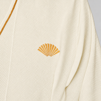 Peignoir de bain en coton super doux 5 étoiles pour hôtel et spa, avec col kimono, après la douche, ensemble cadeau unisexe, robe de chambre longue, logo personnalisé