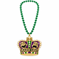 Masque de Mardi Gras violet de 36 pouces (12 mm) avec perle de la Cathédrale de Saint-Louis de la Nouvelle-Orléans