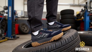 Мужские дышащие промышленные ботинки со стальным носком - Product Image 6