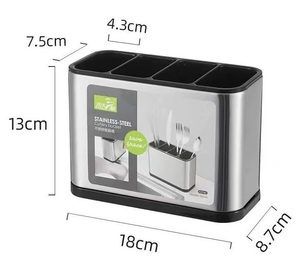 Durable Kitchen Bathroom Gadget Esay Clean Stainless Steel Sponge Holder Organizer Container <strong>Storage</strong> Rack Drain <strong>Pan</strong> Sink - Product Image 3
