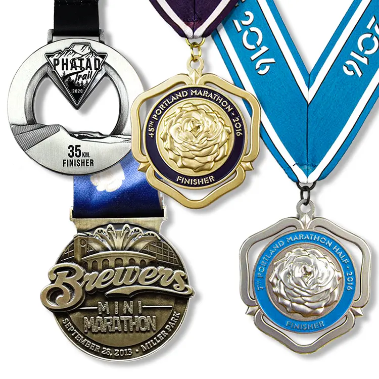 Hadiah medali khusus penghargaan 3D pendakian gunung medali logam sepak bola pita penghargaan sepak bola medali nasional