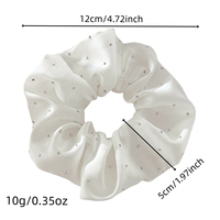 Coleteros Elegantes de Satén con Brillantes, Bandas Elásticas para Cola de Caballo, Lazos para el Cabello, Accesorios de Moda para Mujeres y Niñas
