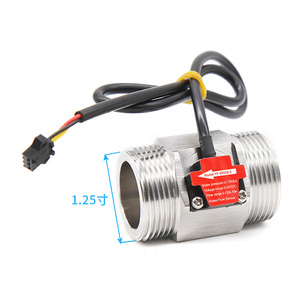 YF-DN32S 304 SS Acero Inoxidable + POM 3 ~ 120L/MIN Sensor de Flujo de Agua con Sensor Hall de Acero Inoxidable, Medidor de Flujo de Turbina - Product Image 5