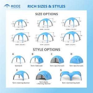 Opblaasbare eventtent met aangepast logo, luchtdicht afdichting, overkapping, koepelvormige tenten voor beurzen, evenementen en buitengebruik, voor promotionele doeleinden. - Product Image 3
