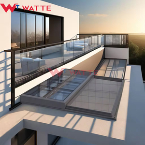 Tùy chỉnh cơ giới trượt rooflight hầm tầng hầm thông gió daylighting điện tự động trượt kính mái cửa sổ trời - Product Image 6