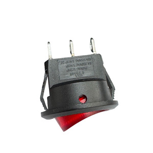 Thiết kế mới SPST Red 8A 250V <span class=keywords><strong>3</strong></span> pin LED nút tròn Rocker <span class=keywords><strong>Switch</strong></span> on off Power <span class=keywords><strong>switch</strong></span> với ánh sáng cho y tế thẩm mỹ thiết bị - Product Image 3