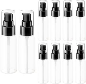 Flat Shoulder Transparent Eco-friendly Recyclable Toner Spray Emulsion <b>Pump</b> Glass Bottle <b>Black</b> Spray Screen Printed Toilet Paper - Product Image 2