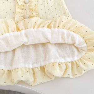 Nouvelle Robe d'été sans manches <span class=keywords><strong>pour</strong></span> petites filles 2026, légère, à pois, col chemise, style tulipe, robe de princesse - Product Image 4