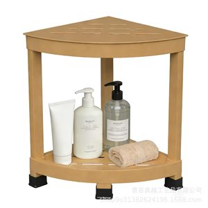 Okuetsu Étagère de rangement triangulaire en métal pour salle de bain, noire, 18,1 pouces, résistante à l'eau, robuste, pour la douche - Product Image 5