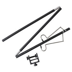 Portable Aluminum Alloy Folding Lamp Stand Double <b>Hook</b> Outdoor Camping Light Holder Ground Lamp <b>Pole</b> - Product Image 5