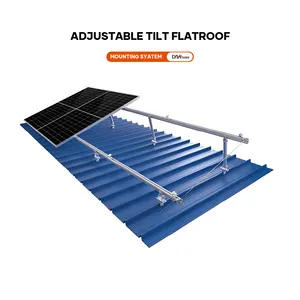 조정 가능한 틸트 플랫 지붕 태양 추적 태양 전지 패널 장착 시스템