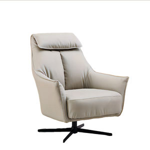 Fauteuil de canapé moderne rotatif de luxe Fauteuil de salon inclinable intérieur de salon Chambre à coucher Mobilier à dossier haut en cuir Design - Product Image 6