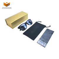 Boîte cadeau personnalisée en carton revêtu de papier résistant aux rayures et haute brillance avec fermeture magnétique et rabat pour emballage de lunettes de soleil