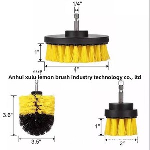 Ensemble de 3 brosses de nettoyage de surface puissantes avec poils en nylon pour perceuse-<span class=keywords><strong>visseuse</strong></span> sans fil - Product Image 2