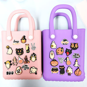 Papacharms nouveau Halloween fantôme et citrouille chaussures breloques en caoutchouc souple décoration de chaussures ornements à la mode sabot décoration - Product Image 4