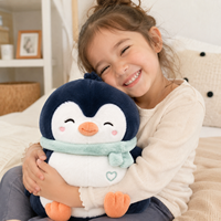 Peluche de Pingüino Personalizado OEM ODM con Llavero para Mascotas de Marca, Regalos Promocionales y Mercancía de IP
