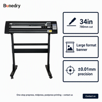 Cortadora de Vinilo de Gran Formato KH-870A de 34 Pulgadas (870mm) con Alimentación de 780mm, Motor Paso a Paso y Software Signmaster para Banners, Letreros y Pegatinas