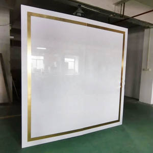 Hàng Mới Về Tấm Treo Tường Bằng Acrylic Màu Trắng Bằng Thép Không Gỉ Màu Vàng Giá Treo Phông Nền Đám Cưới Bằng Acrylic Cho Sự Kiện - Product Image 2