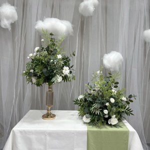 Decoraciones para Mesa de Boda, Centros de Mesa con Rosas Rosadas, Bolas de Flores Artificiales para Decoración de Bodas, Hogar, Hotel, Villa y Fiestas - Product Image 1