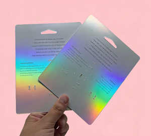 Impresión de Tarjetas de Presentación con Logotipo Personalizado, Tarjetas de Felicitación con Acabado Holográfico Brillante y Laminación Láser, Tarjetas de Agradecimiento para Pequeñas Empresas - Product Image 4