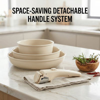 Poignée universelle E-Top pour ustensiles de cuisine, poignée latérale résistante à la chaleur pour casseroles, marmites et poêles à frire