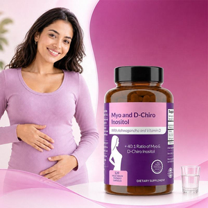Cápsulas de Mio-D-Chiro-Inositol 40:1 con Ashwagandha y Vitamina D3, Suplemento para el Equilibrio Hormonal, Venta al Por Mayor, Servicio CDMO - Product Image 1