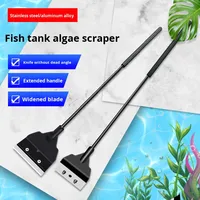Brosse de nettoyage en acier inoxydable pour aquarium, grattoir à algues et mousse, outil écologique pour le nettoyage du salon, vente en gros