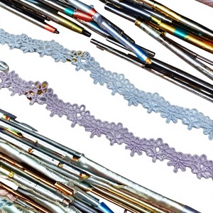 Wholesale Polyester Colored Lace Fabric Water-Soluble Embroidered Lace Custom Lolita Lace Trim Floral Pattern Vintage Style - Product Image 2