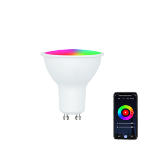 <span class=keywords><strong>Gu10</strong></span> Wifi ZigBee thông minh <span class=keywords><strong>LED</strong></span> RGB C + W Trắng 5W Dimmable đèn EweLink điều khiển từ xa Alexa/Google nhà sử dụng PC chất liệu - Product Image 4
