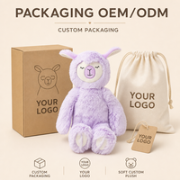 Boneka Alpaca Plush Kustom Langsung dari Pabrik, Berdasarkan Desain OEM ODM, Boneka Karakter Isi Dakron untuk Merek IP Asli