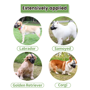 Bozal de malla de nailon suave para perros, reflectante, ajustable, antiladridos y antipinzamientos, para paseos al aire libre - Product Image 5