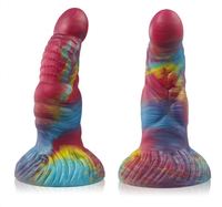 Dildo en silicone lumineux de forme spéciale, expansion anale, masturbation, plug anal pour femmes, monstre extraterrestre, dildo géant