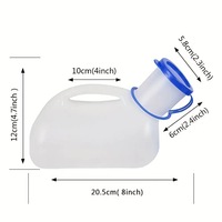 Urinoir portable de grande capacité 1000 ml, récipient à urine unisexe pour personnes âgées, enfants, voyages en voiture, camping, toilettes d'urgence