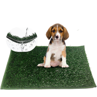 Tapis d'herbe respirant pour chien, herbe artificielle pour chiens, tapis d'herbe à bords ourlés pour l'apprentissage de la propreté des chiots, intérieur et extérieur