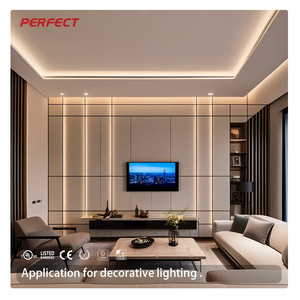 Tira de Luz LED COB de un Solo Color, Corte Libre, DC12V DC24V 13W/M CRI≥90 IP20 50×8mm, Alto Lumen, Iluminación Decorativa para Interiores, Gabinetes y Techos - Product Image 5