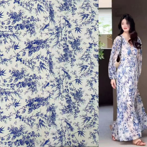 100% Rayon dệt in Vải Spun vải mới nhất mùa thu hoa mẫu cho trang phục - Product Image 1