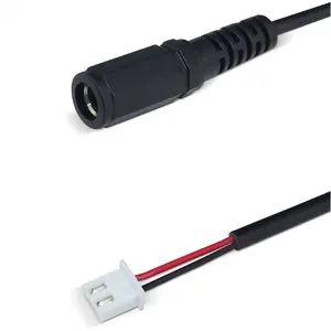 Индивидуальный кабель питания постоянного тока 5,5*2,1 мм гнездо корпуса постоянного тока к JST XH2.54 2-контактный гнездовой разъем для зарядки аккумулятора