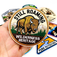 Parche Bordado Personalizado al por Mayor, Ecológico, Impermeable, Estilo Retro para Campamento, Insignia de Aventura en la Naturaleza, para Motivación