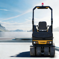 Rouleau compresseur vibrant sur pneus de 3 tonnes, moteur diesel Kubota haute puissance 35,5 CV, pour usage en construction, haute efficacité