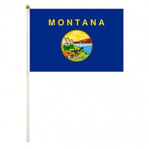 Drapeau de la Mongolie à agiter à la main, personnalisé, de haute qualité, durable, à séchage rapide, écologique, en polyester, pour événements ou festivals - Product Image 2