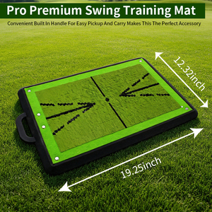 Tapis <span class=keywords><strong>de</strong></span> <span class=keywords><strong>golf</strong></span> 2-en-1 30*60 cm pour entraînement en intérieur avec aides à la pratique du <span class=keywords><strong>swing</strong></span> et du chipping pour golfeurs - Product Image 2