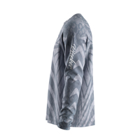 Ropa de Pesca para Hombre, Camuflaje Geométrico Táctico, Anti-UV, Manga Larga, Sublimada, Cuello Redondo, Raglán