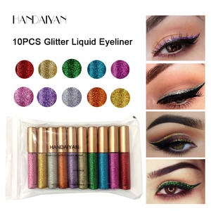 Ensemble de 10 crayons pour les yeux de couleur diamant, paillettes, imperméables, en gros en Chine - Product Image 3
