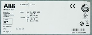 ACS580 ACS580-01-171A-2 v2.10.00 45kW PLC - Product Image 5