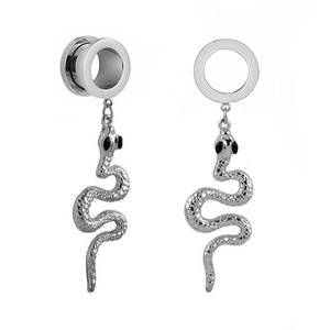 Evorte-expansor de oreja de serpiente de acero inoxidable, expansor de oreja de Boa, expansores de pesas, tapones de serpiente, pendientes, Piercing, joyería para el cuerpo - Product Image 3